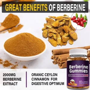 berberine gummies with ceylon cinnamon turmeric supplier